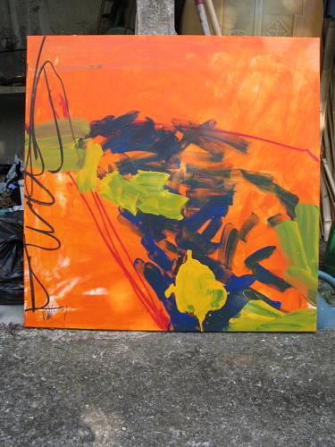 2009 août, 100x100cm, (2411)